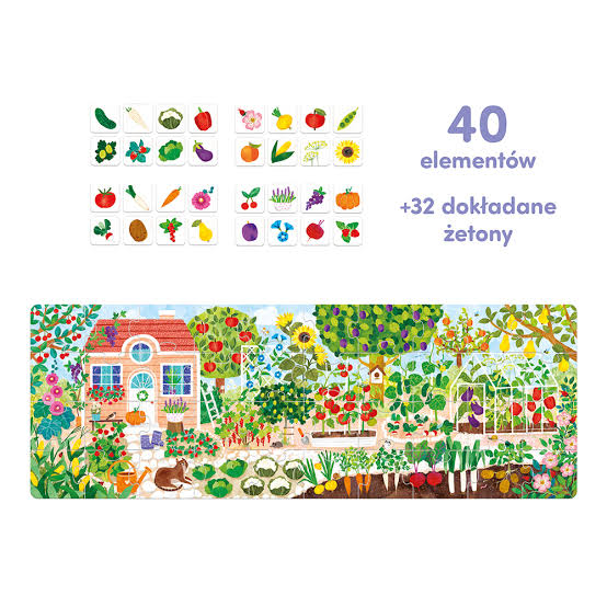 Dodatkowe obrazki owoców i warzyw do puzzli Co rośnie w ogródku CZUCZU, widok elementów edukacyjnych