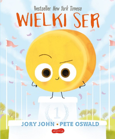 Okładka książki Wielki Ser. Smaczna Banda i emocje HARPERKIDS o wymiarach 21,5 × 26 cm