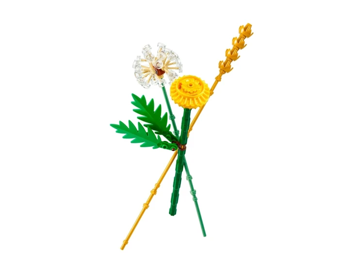 Zestaw LEGO Botanicals Kwiaty polne 30701 detaliczne modele dmuchawca i kłosa pszenicy