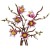 Zbliżenie na szczegóły pięciu gałązek magnolii w zestawie LEGO Botanicals 11510