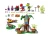 Domek na drzewie z trzema platformami oraz dinozaury z zestawu LEGO 11200