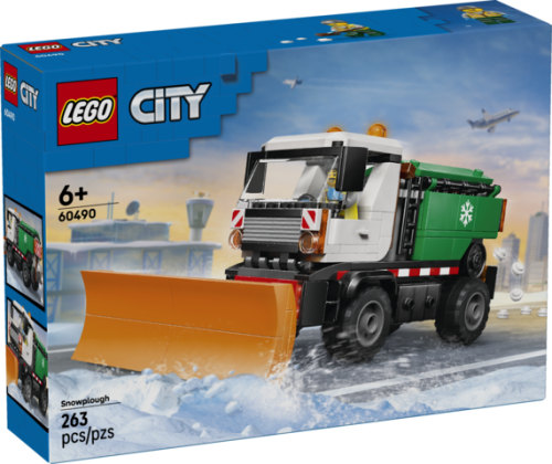 Zestaw LEGO City Pług śnieżny 263 elementy — realistyczny pojazd z gumowymi oponami i ruchomym pługiem