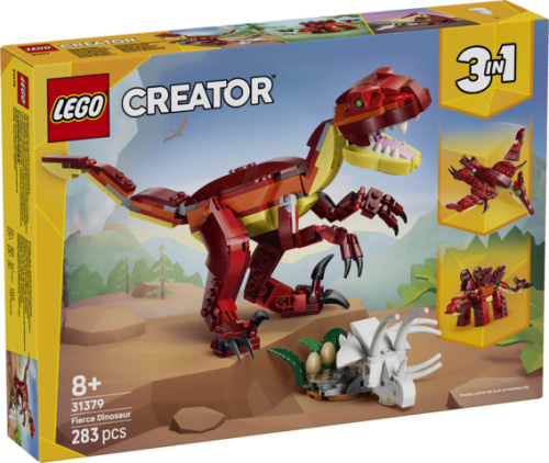 Zestaw LEGO Creator 3w1 Groźny Dinozaur 31379 z ruchomymi figurkami dinozaurów LEGO® w dynamicznej pozie