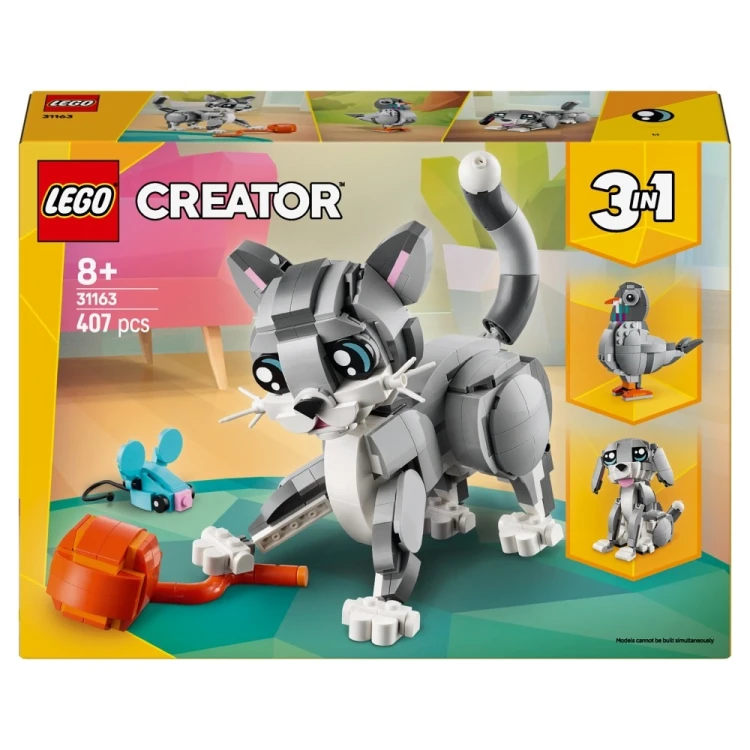 Zestaw LEGO Creator 3w1 Psotny Kot 31163 z ruchomym kotem i dodatkami od LEGO®