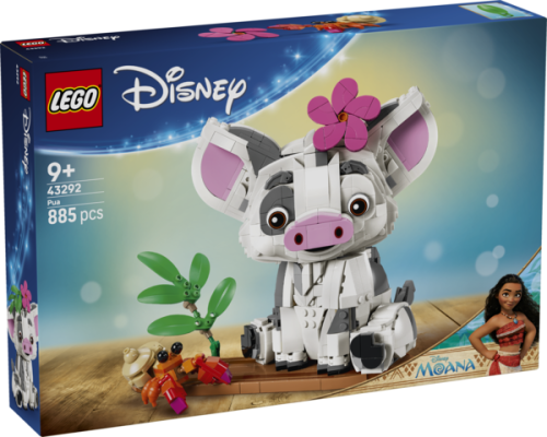 Zestaw LEGO Disney Vaiana Pua z ruchomą figurką świnki Pui i akcesoriami, model LEGO®