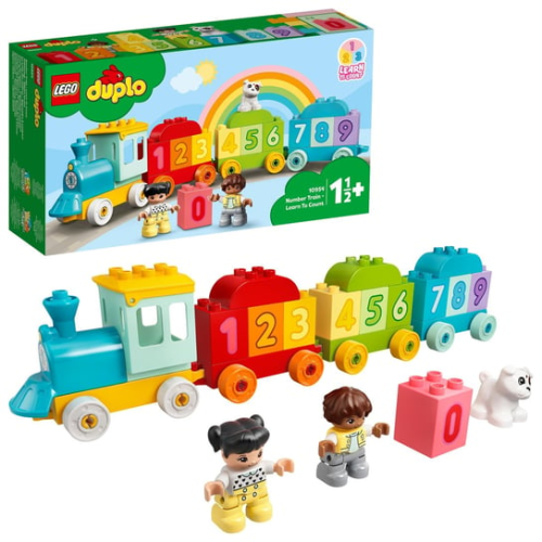 LEGO Duplo Pociąg z cyferkami 10954 zestaw edukacyjny z ruchomym pociągiem i klockami