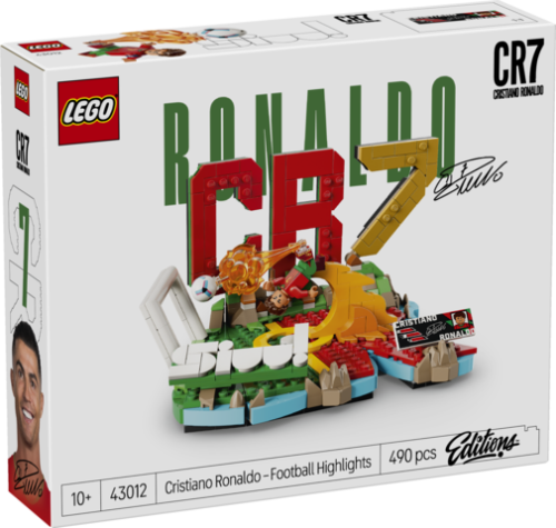 LEGO Editions Cristiano Ronaldo zestaw konstrukcyjny 490 elementów z minifigurką piłkarza
