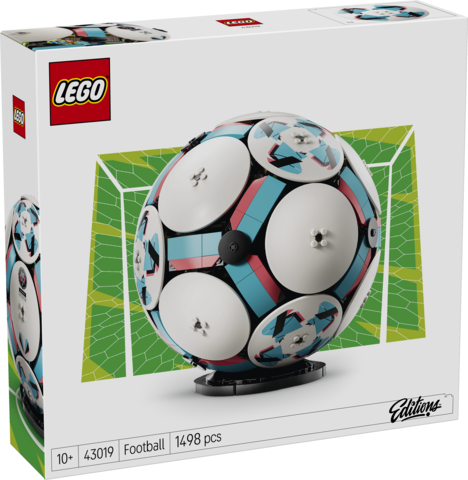Kolekcjonerski model piłki nożnej LEGO Editions 43019 z ruchomą sceną