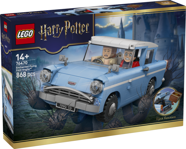 LEGO Harry Potter Zaczarowany latający Ford Anglia 76470 – detal modelu z 868 elementów