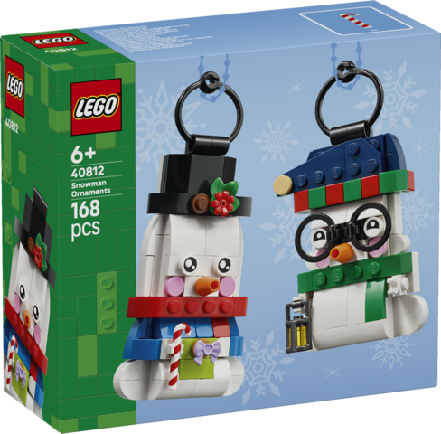 LEGO Iconic Ozdoby z bałwankami 40812 zestaw świątecznych figurek bałwanków