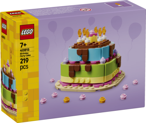LEGO Iconic Tort na przyjęcie urodzinowe 40815 zestaw konstrukcyjny z 219 elementów marki LEGO