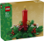 LEGO Iconic Świąteczna dekoracja stołu 40743 z dużą czerwoną świecą i świątecznymi elementami