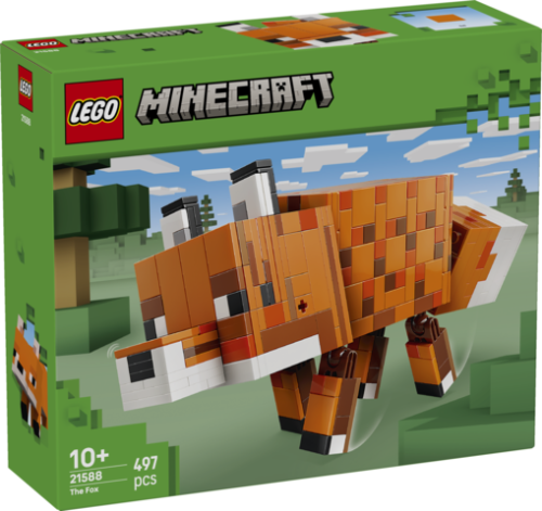 LEGO Minecraft Lis 21588 duży ruchomy model lisa od LEGO® w stylu pikselowym Minecrafta