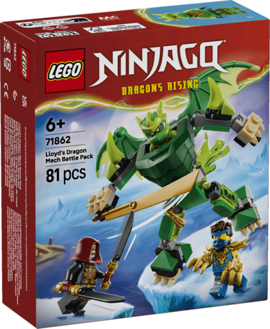 LEGO Ninjago Smoczy Mech Lloyda zestaw bitewny 71862 z ruchomymi częściami i minifigurkami