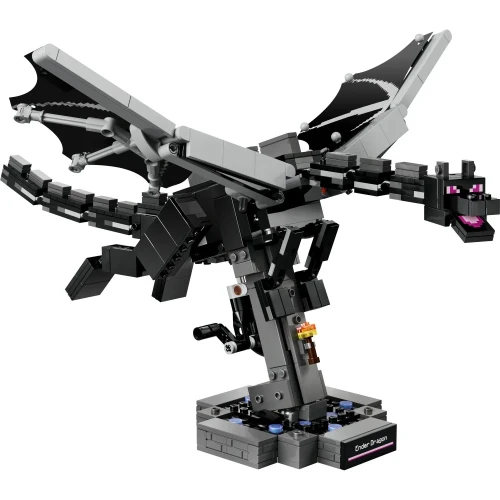 Ruchome skrzydła i detale modelu LEGO Minecraft Smok Kresu 21595