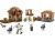 Widok na bibliotekę i ogród w zestawie LEGO Minecraft 21596 z figurkami i akcesoriami