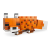 Szczegóły ruchomych części figurki LEGO Minecraft Lis 21588 — nogi, głowa, oczy