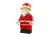 Zbliżenie na detale powiększonej minifigurki Świętego Mikołaja LEGO 40820