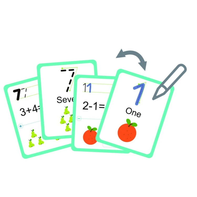 Magnetyczna tablica do nauki matematyki TOOKY TOY z pisakiem suchościeralnym i ściereczką