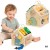 Drewniany domek manipulacyjny TOOKY TOY z kolorowymi kołami zębatymi i zamkami do zabawy manualnej