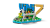 Minifigurka LEGO Vini Jr. w momencie strzału oraz kolekcjonerska tabliczka ze statystykami