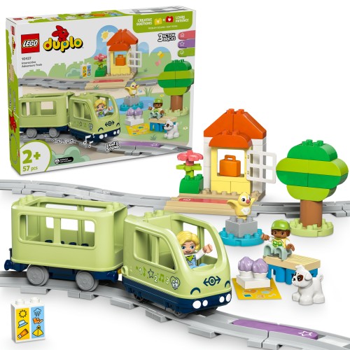 Interaktywny pociąg LEGO Duplo 10427 z torami i figurkami