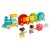 Zestaw LEGO Duplo 10954 z lokomotywą, wagonami i kolorowymi klockami z cyframi