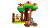Widok na drzewo z huśtawką i samochodzik Muffinki w zestawie LEGO Duplo Bluey Pizzerki 10469