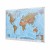 Mapa magnetyczna Świat Fizyczny 132x82 cm KARTA z ramą aluminiową i narożnikami z tworzywa