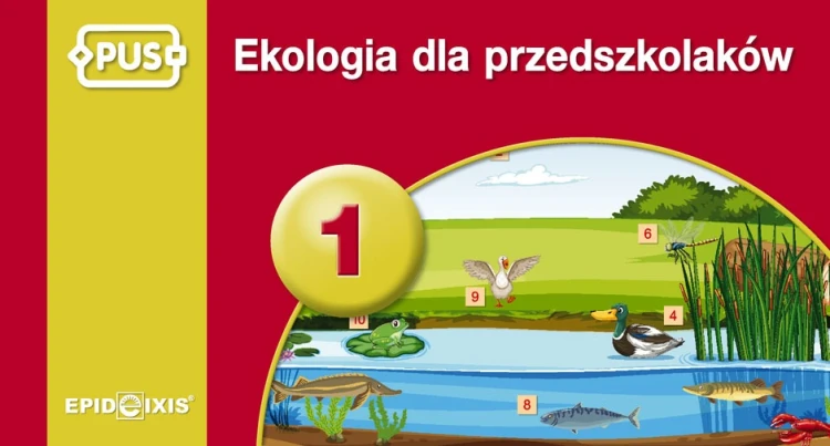 Okładka edukacyjnej książeczki Ekologia dla przedszkolaków 1 marki EPIDEIXIS z ilustracją przyrody i dziećmi