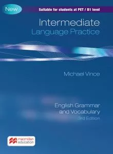 Okładka podręcznika Language Practice Intermediate Macmillan w formacie 268x197 mm, wersja bez klucza odpowiedzi z dostępem do eBooka