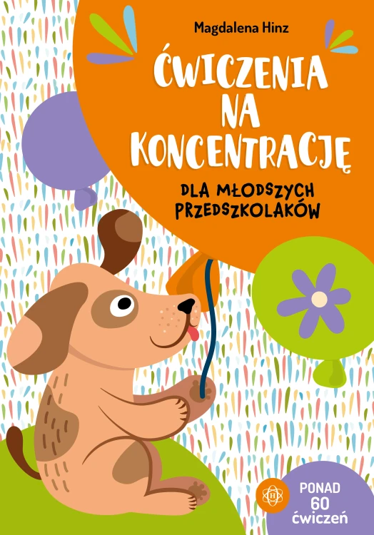 Okładka książki Ćwiczenia na koncentrację dla młodszych przedszkolaków wydawnictwa HARMONIA, format 293x205 mm
