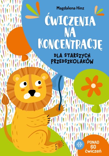 Okładka bloku ćwiczeń na koncentrację dla starszych przedszkolaków wydawnictwa HARMONIA