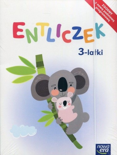 Pakiet edukacyjny Entliczek trzylatki z kartami pracy i wycinankami Nowa Era