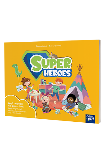 Zestaw Język angielski WP Super Heroes Nowa Era - kolorowe karty edukacyjne wspierające naukę języka angielskiego dla dzieci 3-4 lat