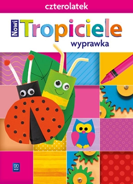 Zestaw edukacyjny Nowi Tropiciele Czterolatek Wyprawka 40 kart od WSIP PODRĘCZNIKI, widok okładki