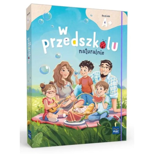 Pakiet edukacyjny W przedszkolu naturalnie Poziom A+ dla czterolatków wydawnictwa MAC PODRĘCZNIKI w formacie 295x215x1 mm