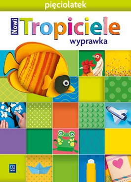 Zestaw kart edukacyjnych Nowi Tropiciele Pięciolatek Wyprawka 48 kart od WSIP PODRĘCZNIKI wspierający rozwój manualny i matematyczny