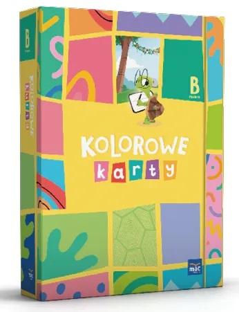 Pakiet edukacyjny Kolorowe karty Poziom B dla 5-latków od MAC PODRĘCZNIKI w formacie 300x210 mm
