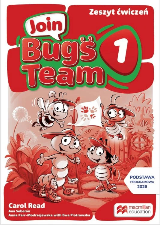 Okładka zeszytu ćwiczeń Join Bugs Team 1 Macmillan dla dzieci z klas 1-3