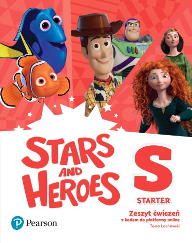 Zeszyt ćwiczeń Stars and Heroes Starter PEARSON z ilustracją na okładce w formacie 275x220 mm