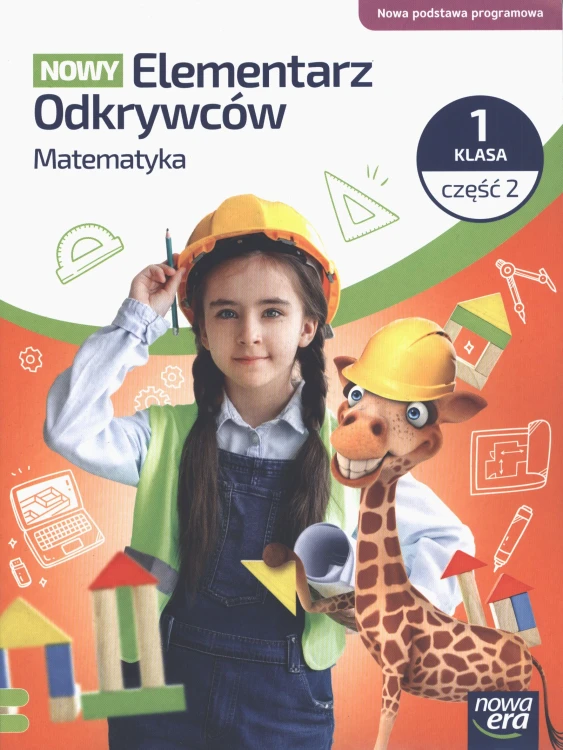 Podręcznik matematyka klasa 1 część 2 Nowa Era - widok okładki edukacyjnej książki dla dzieci