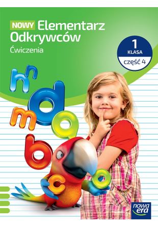 Okładka zeszytu ćwiczeń NOWY Elementarz Odkrywców klasa 1 część 4 wydawnictwa Nowa Era w formacie 275x205x1 mm