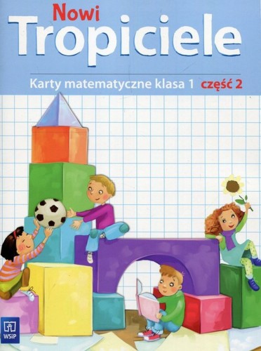 Karty matematyczne dla klasy 1 część 2 od WSIP DOTACJA - widok okładki i przykładowe ćwiczenia