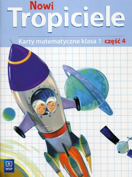 Karty matematyczne Nowi Tropiciele klasa 1 część 4 WSIP DOTACJA - okładka podręcznika edukacyjnego