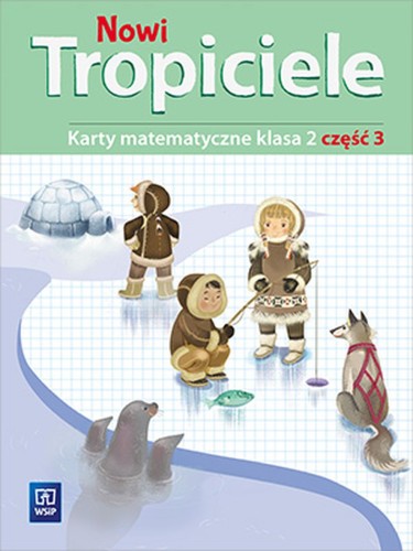 Okładka i przykładowe strony kart matematycznych dla klasy 2, część 3, wydawnictwo WSIP DOTACJA
