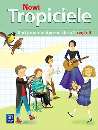 Okładka kart matematycznych Nowi Tropiciele klasa 2 część 4 wydawnictwa WSIP DOTACJA, format 275x205x5 mm