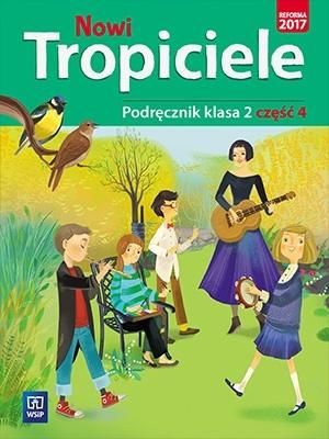 Okładka podręcznika Nowi tropiciele klasa 2 część 4 wydawnictwa WSIP DOTACJA z ilustracją edukacyjną
