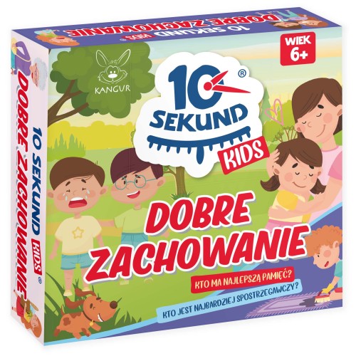 Karty i kostka do gry 10 Sekund Kids Dobre Zachowanie od KANGUR - szczegóły zestawu