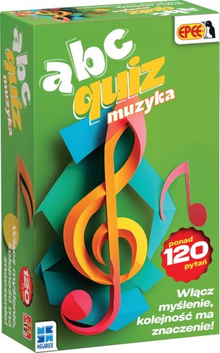 Gra ABC Quiz Muzyka Epee – pudełko i elementy w zestawie